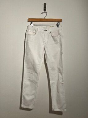 Rag & Bone Dre Jeans Low Rise Slim Boyfriend Straight | White | Size 24